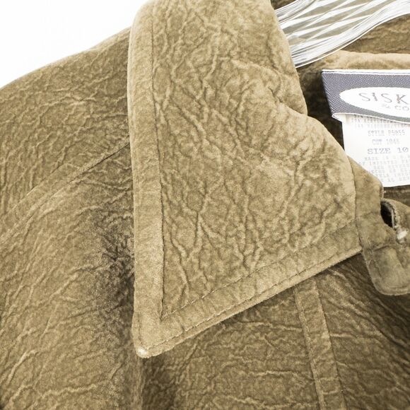 Vintage Sisko & Co Textured Button Up Jacket Womens 10 Green Cottagecore Retro - Picture 7 of 13